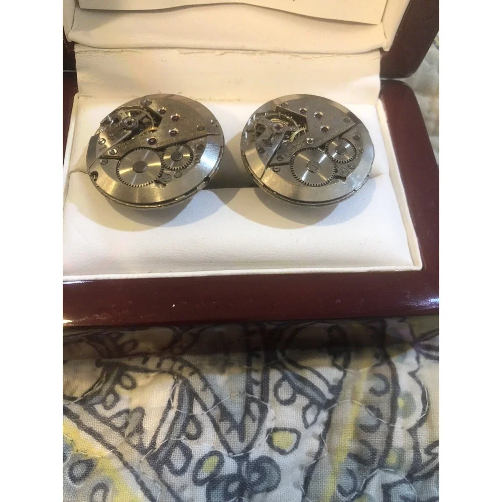 It's About Time Designs by Robin‎ Frances Vintage Watch Part Cufflinks